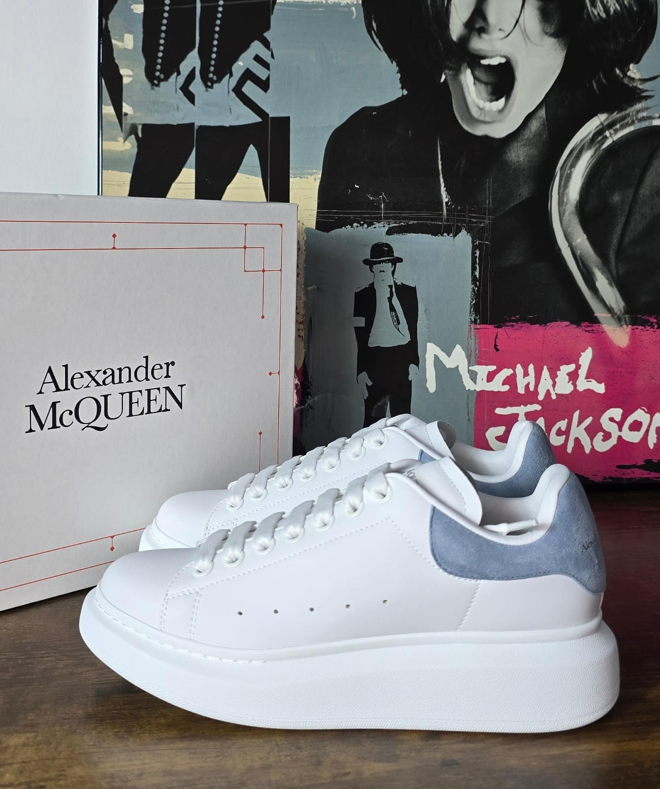 ALEXANDER MQUEEN WHITE BLU