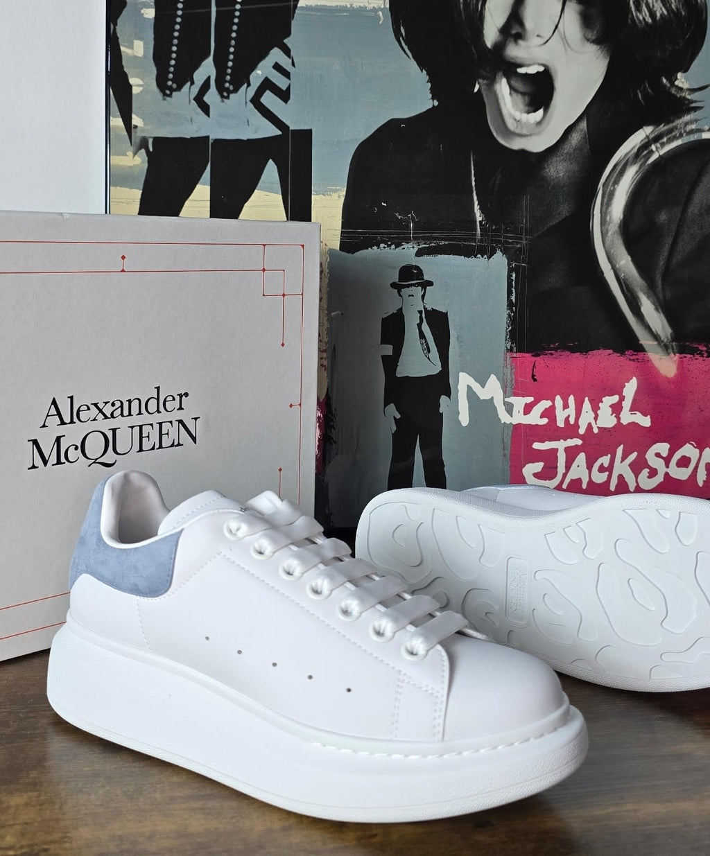 ALEXANDER MQUEEN WHITE BLU