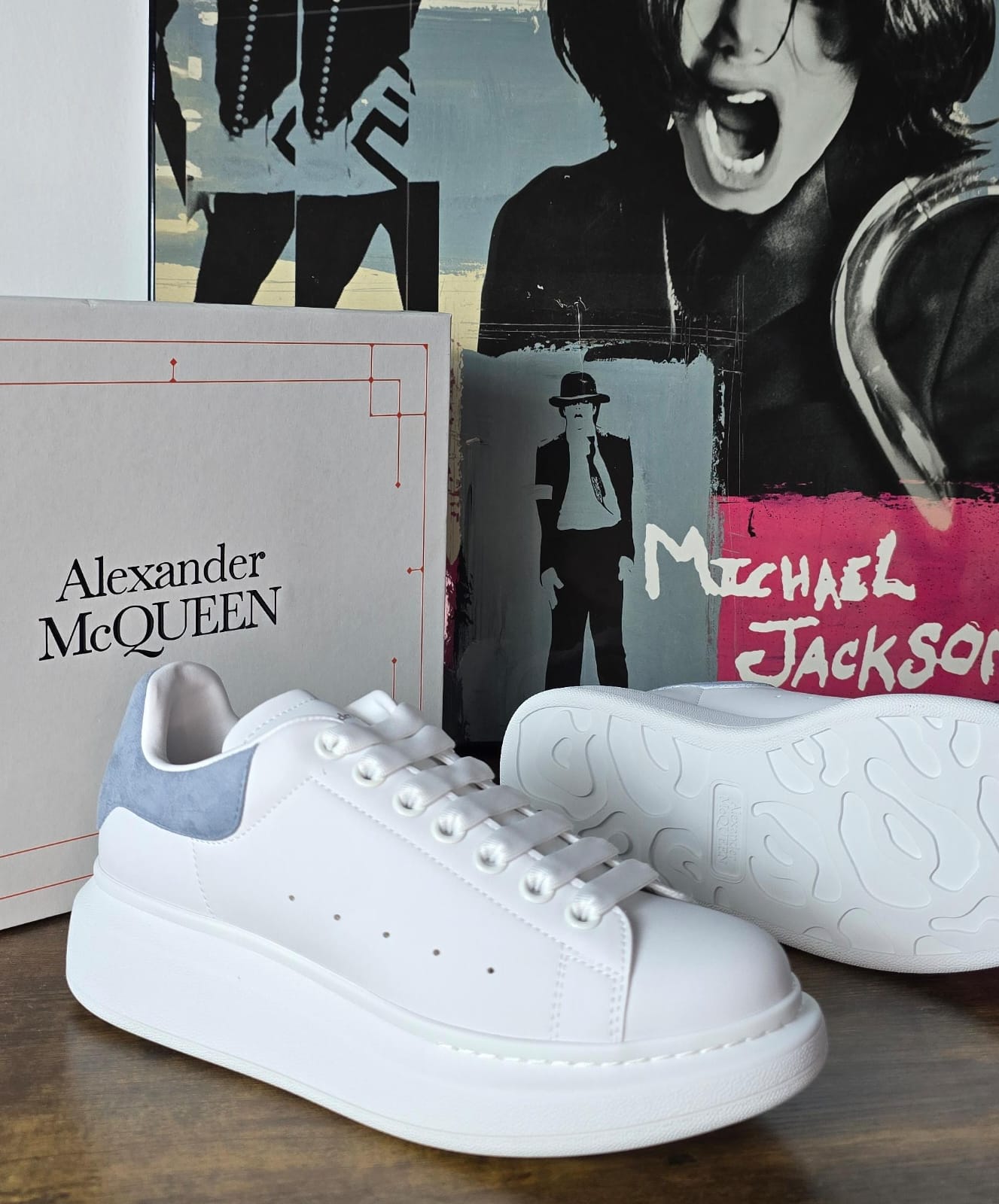 ALEXANDER MQUEEN WHITE BLU