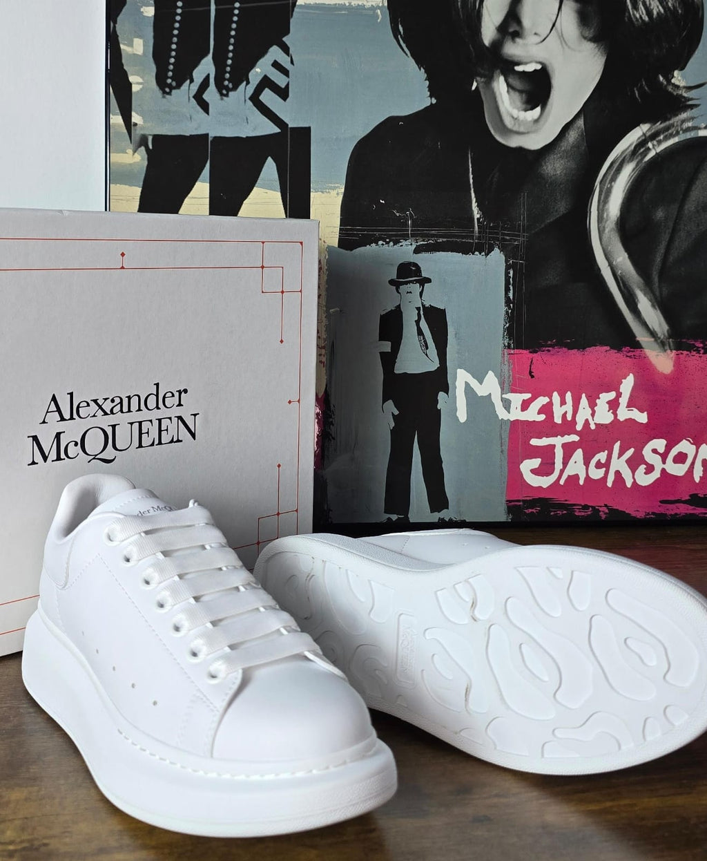 ALEXANDER MQUEEN WHITE BLU