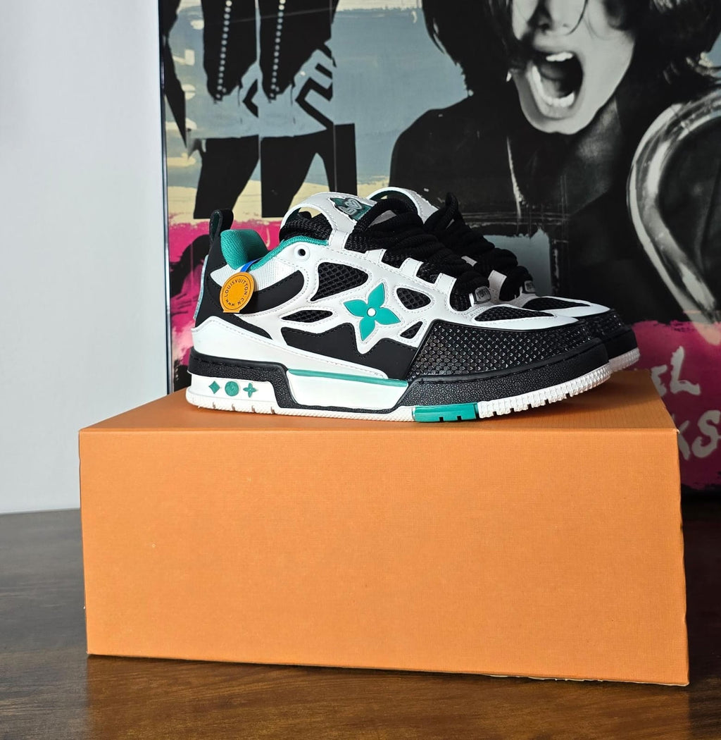 LV SKATE GREEN WHITE