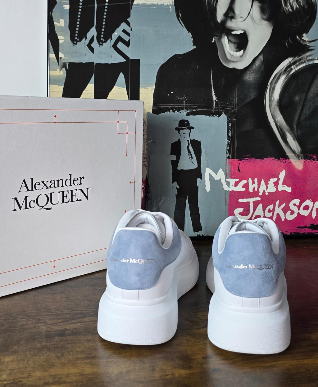 ALEXANDER MQUEEN WHITE BLU